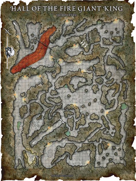 Fantasy Maps By Robert Lazzaretti Hall Of The Fire Giant King Map 3