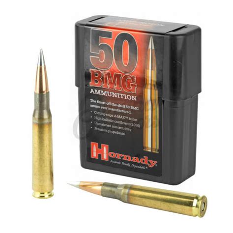 Hornady Match Ammo 50 Bmg 750 Gr A Max 10 Round Box 8270