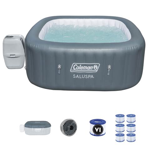 Coleman Saluspa Person Portable Inflatable Hot Tub And Bestway Filters Walmart Com