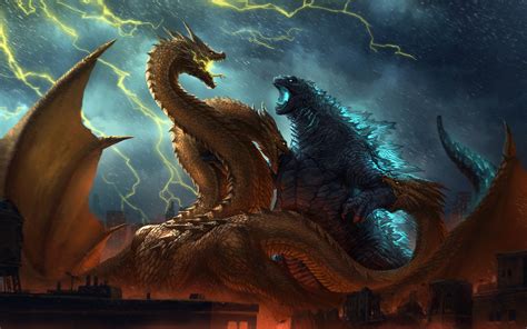 Godzilla King Of The Monsters King Ghidorah Poster
