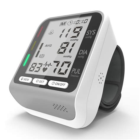 Wrist Blood Pressure Monitor Pulse Heart Beat Rate Monitoring Device