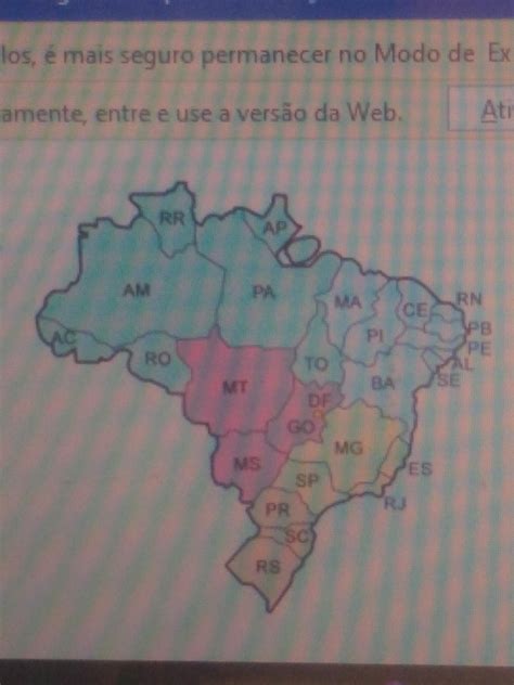 Observe O Mapa E Responda
