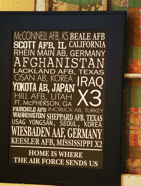 Unique us air force posters designed and sold by artists. At Home In Georgia: Home Is Where The Air Force Sends Us
