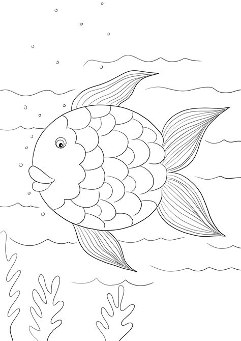 Rainbow Fish Sjabloon Gratis Te Printen Of Te Downloaden En Gebruikt Om