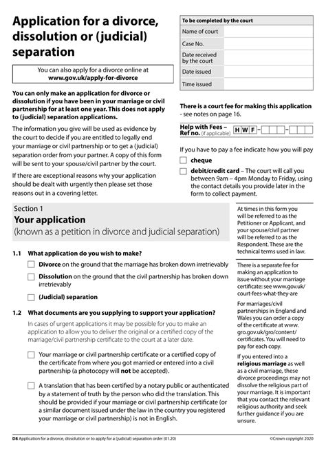 Divorce Application Form Fill Online Printable Fillable Blank Pdffiller