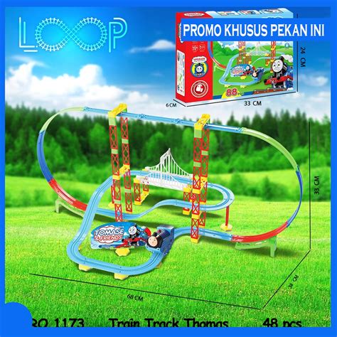 Jual Promo Mainan Anak Kereta Thomas Train Tangga Slide Seluncur