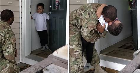 Military Dad Surprises His Son With A Return Home In Heartmelting Video