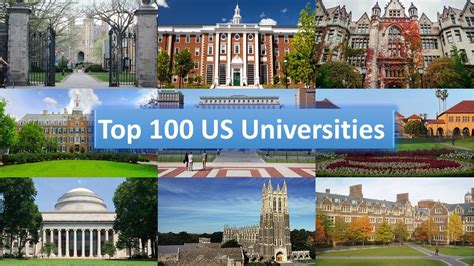 Top 100 Us Universities Youtube