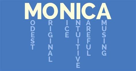 Monica What Does My Name Mean Names Words Name Logo