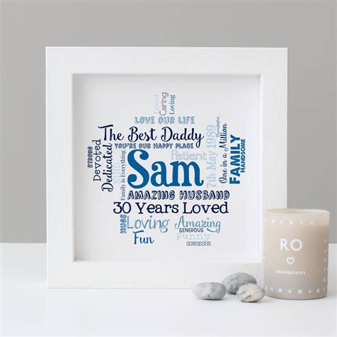 Maybe you would like to learn more about one of these? personalised 30th birthday gift for him by hope and love ...