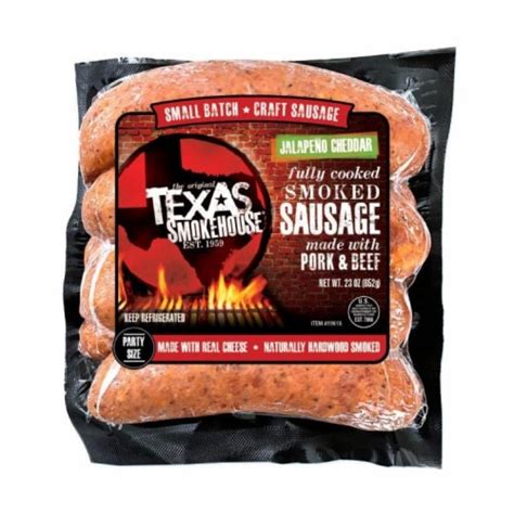 Texas Smokehouse Jalapeño Cheddar Sausage Links 13 Oz Kroger