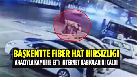 Ankarada Kağıt Toplayıcının Kablo Hırsızlığı Kamerada