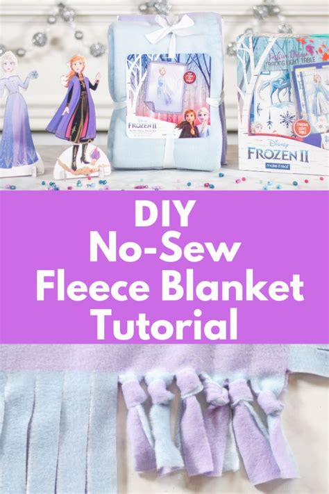 How To Make A No Sew Fleece Blanket Sewing Fleece No Sew Fleece