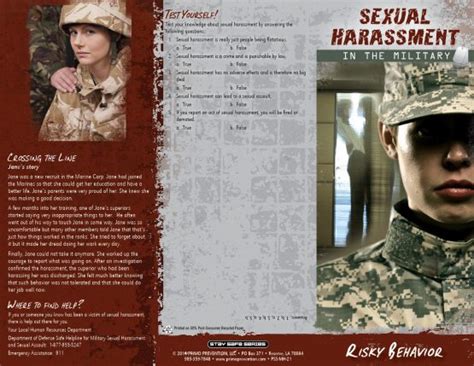 Sexual Harassment In The Military Risky Behavior Pamphlet Primo