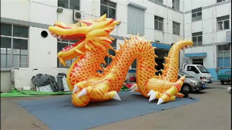 Customized Giant Outdoor Chinese Style Golden Dragon Inflatable Buy