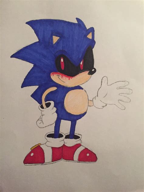 How To Draw Sonic Exe Step By Step Tutorial Youtube A