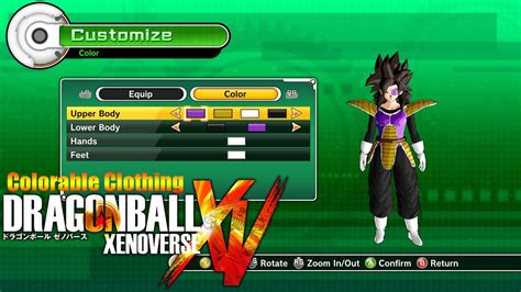 Everything from your race, gender, build, and face can be customized down to the smallest detail. Dragon Ball Xenoverse: Colorable Female's Clothing Mod - YouTube
