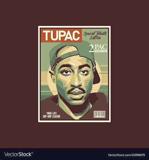 Tupac Royalty Free Vector Image Vectorstock