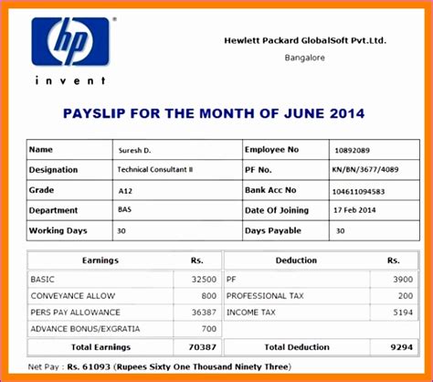 It also includes the information source: 12 Excel Payslip Template - Excel Templates