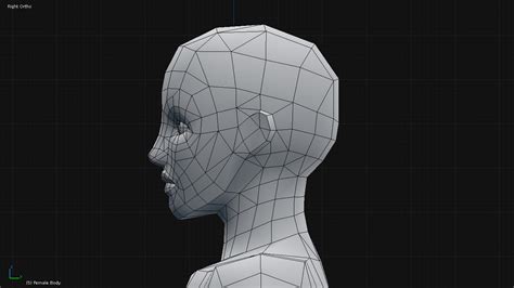 Andrew Chacon Low Poly Female Base Mesh