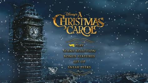 A Christmas Carol 2009 Dvd Menus