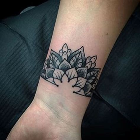 Mandala Wrist Tattoo Cuff Tattoo Tattoos
