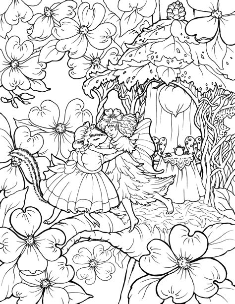 Printable Fairy Coloring Pages For Adults at GetDrawings | Free download