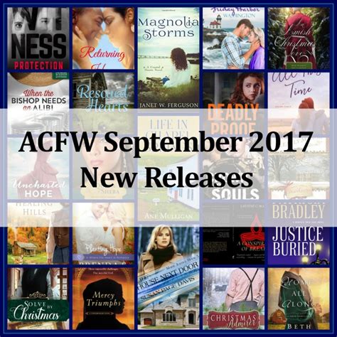 September 2017 New Releases From Acfw Authors Loraine D Nunley Author