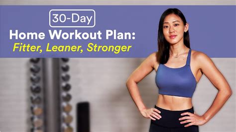 Day Home Workout Plan Fitter Stronger Leaner Joanna Soh YouTube