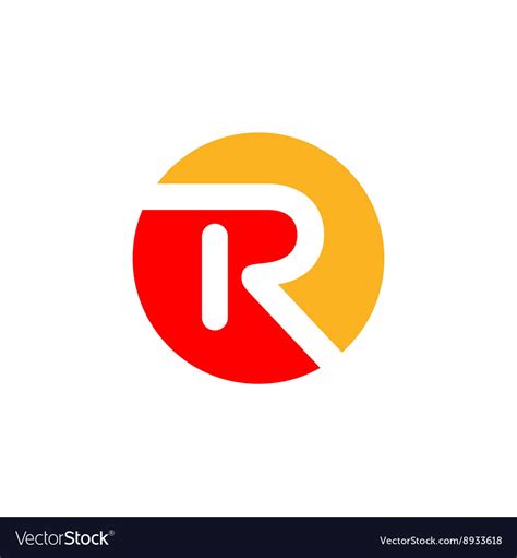 R Logo Design Royalty Free Vector Image Vectorstock