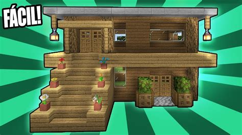 Como Hacer Una Casa De Madera En Minecraft Survival Fácil 2023