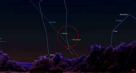 Venus And The Moon Will Shine Bright In The Night Sky Tonight Space