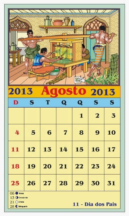 Arterocha CalendÁrio Agosto2013