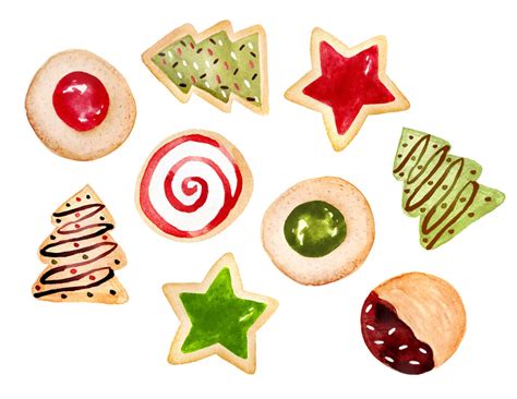 Christmas Clipart Christmas Cookies Clipart Cookies Clipart Etsy