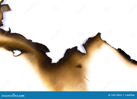 Paper Burned Old Grunge Abstract Background Texture Stock Image Image