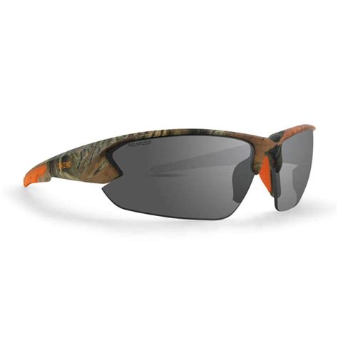 Epoch 4 Sport Golf Hunting Sunglasses Camo Orange Frame With Polarized Smoke Lens
