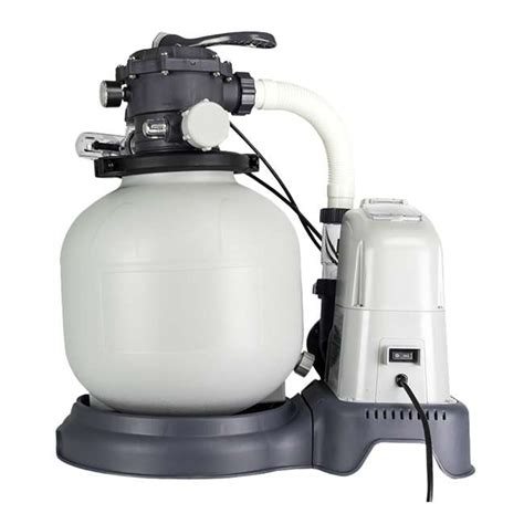 Intex 1600 Gph Saltwater System And Sand Filter Pump Swimming Pool Set