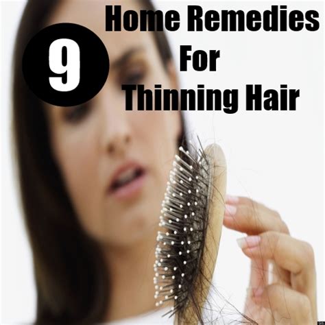 The typical symptoms are receding hairline, thinning of the hair (crown and temple), horseshoe shapes around the back and side of the head. 9 Thinning Hair Home Remedies Natural Treatments And Cures ...
