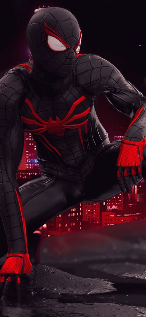 1440x3120 Spider Man Red And Black Suit Art 1440x3120 Resolution