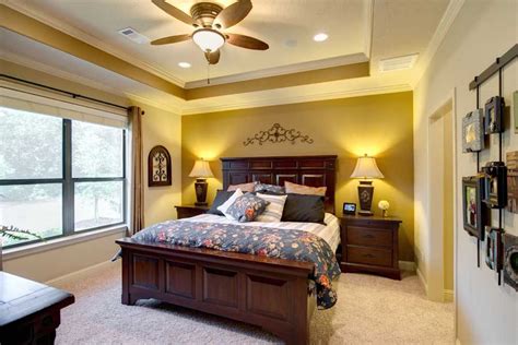 Tray ceiling lighting ideas marvelous on interior within bedroom for painting ceilings 11. The master bedroom features a tray ceiling with crown ...