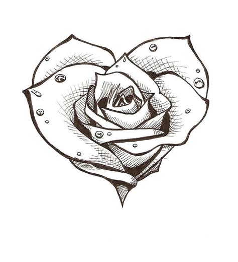 Pin By Brittney Beyer On Tattoo Designs Rose Heart Tattoo Tattoo