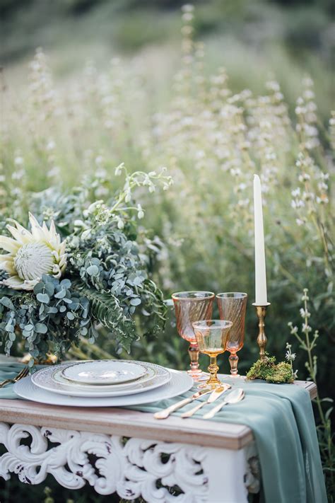 Romantic Greenery Wedding Inspiration At Deukmejian Park Glendale Ca