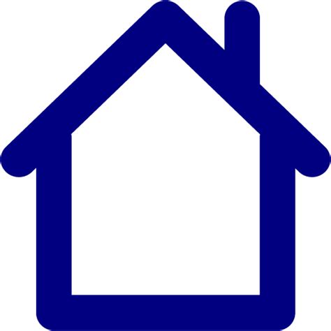Navy Blue Home 2 Icon Free Navy Blue Home Icons
