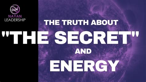 The Truth About The Secret And Energy Youtube