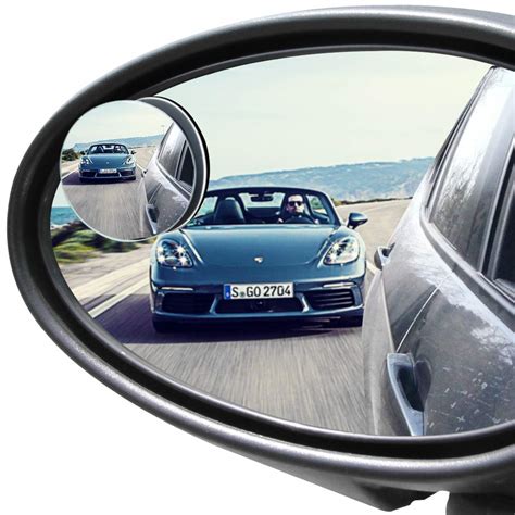 Pomfw Blind Spot Mirror Rearview Convex Side Mirrors For Cars Suv Truck Van Stick On 3m