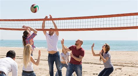 Check spelling or type a new query. Photo libre de droit de Amis Jouer Au Volleyball Sur La ...