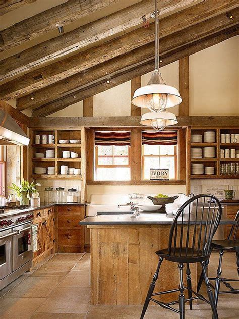53 Sensationally Rustic Kitchens In Mountain Homes Kitchen Interior