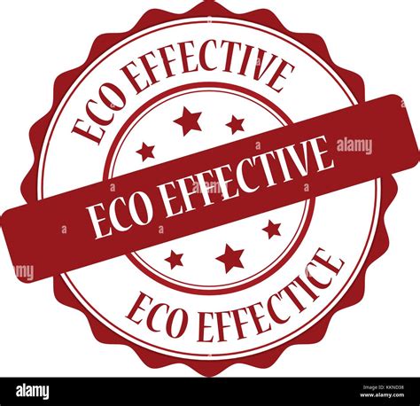 Eco Effective Stamp Illustration Stock Vector Image And Art Alamy