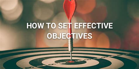 How To Set Effective Employee Objectives Immerse Works