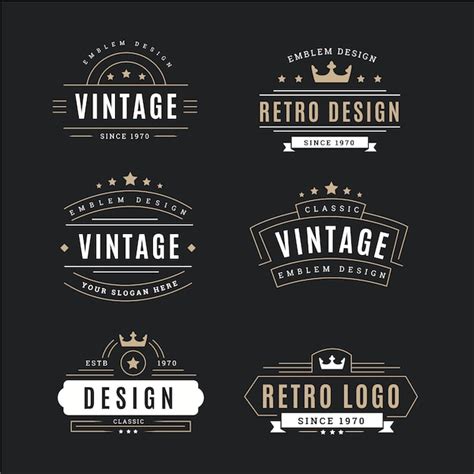 Free Vintage Logo Templates For Photoshop Elements Sandtp